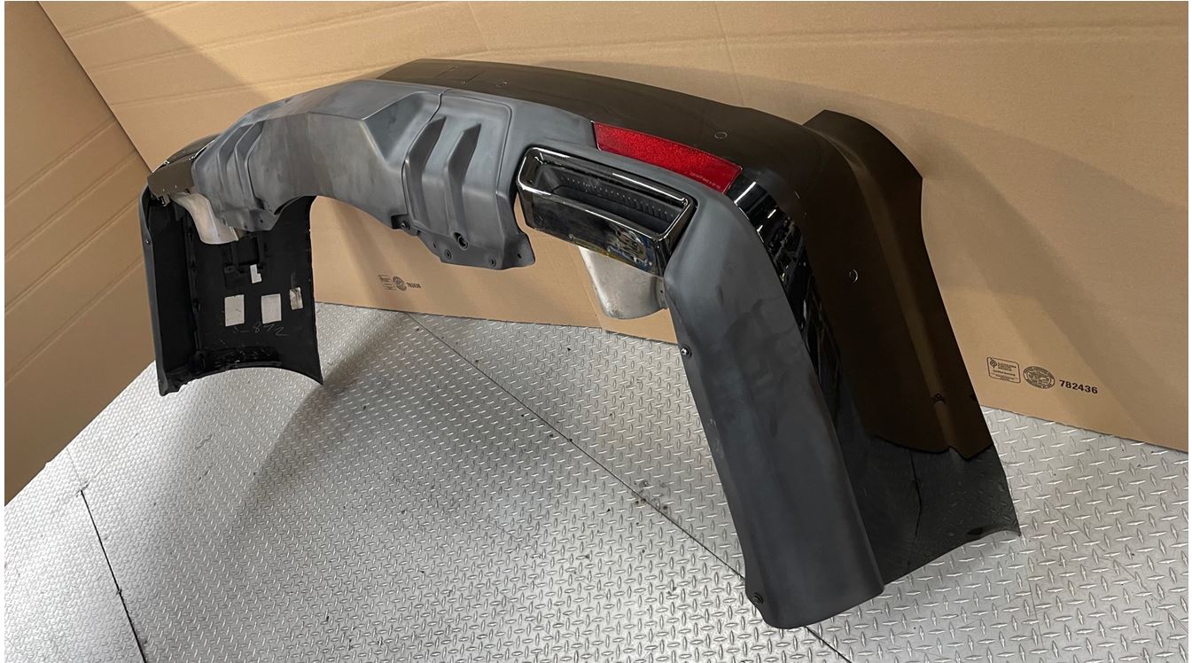 Custom Cadillac Escalade  Long Wheel Base Rear Lip/Diffuser (2016 - 2021) - $590.00 (Part #CD-004-RA)